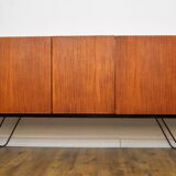 Scandinavian teak and metal row