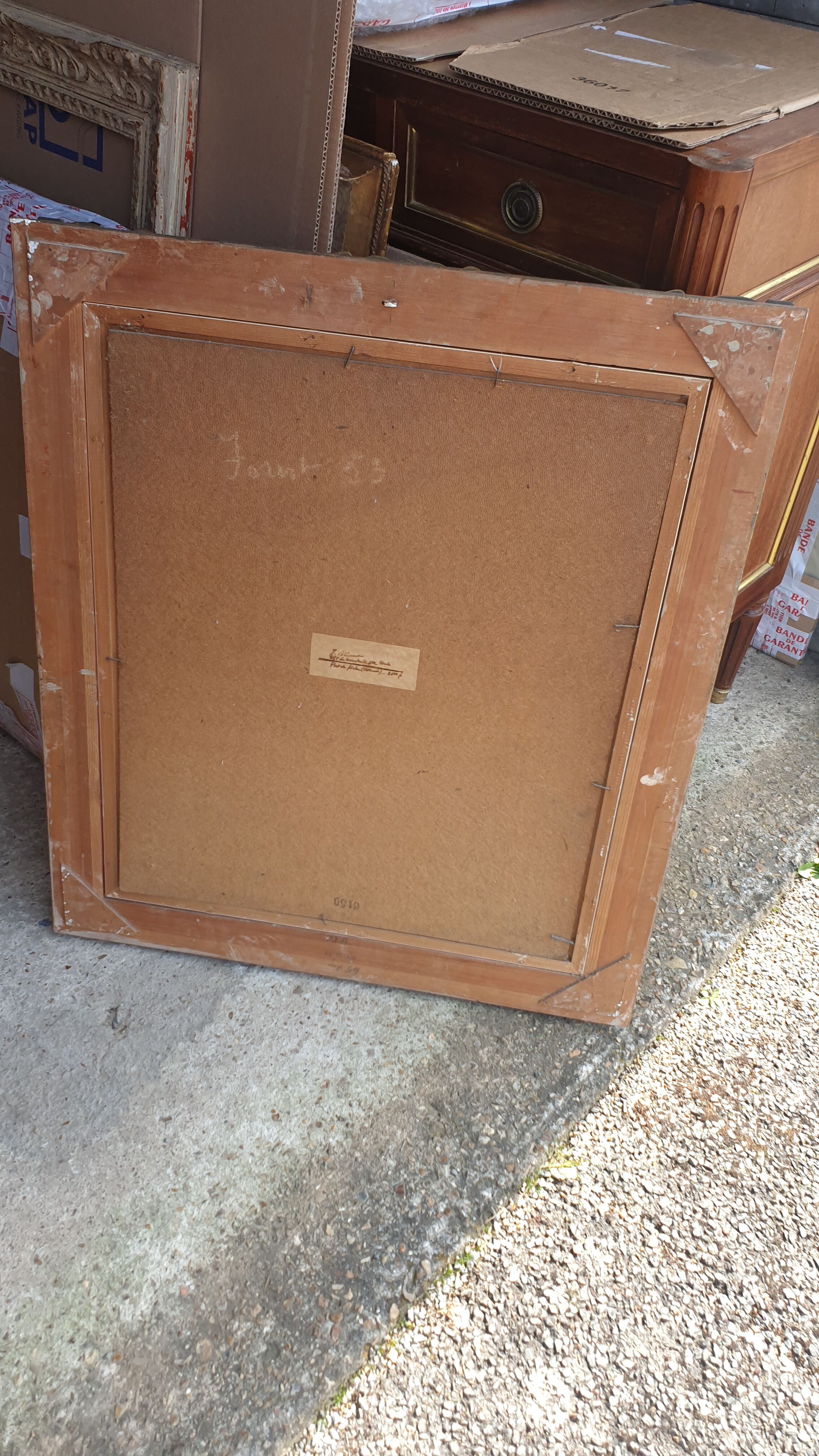 Oil painting on panel XXth