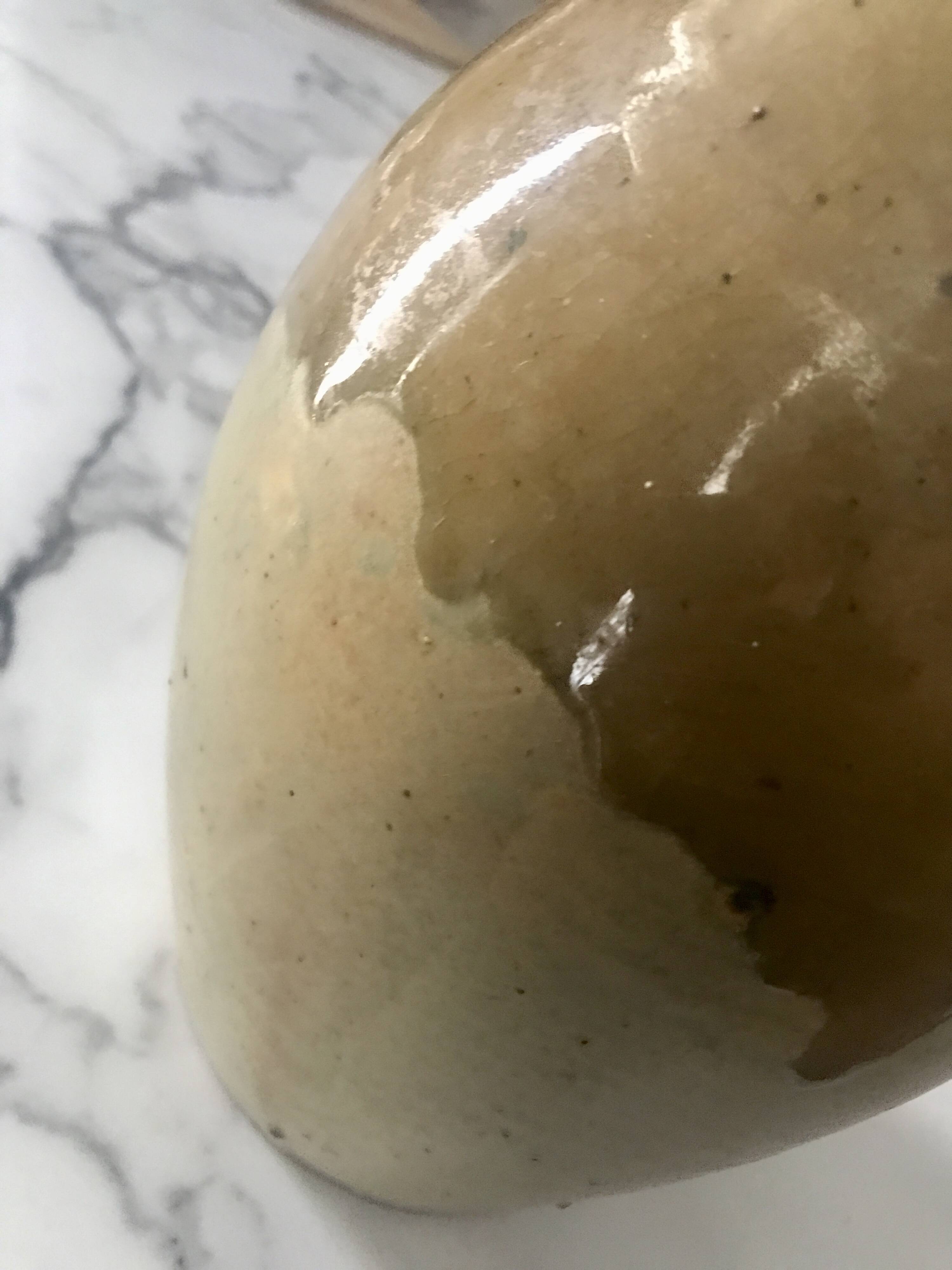 Ancient glazed terracotta vase