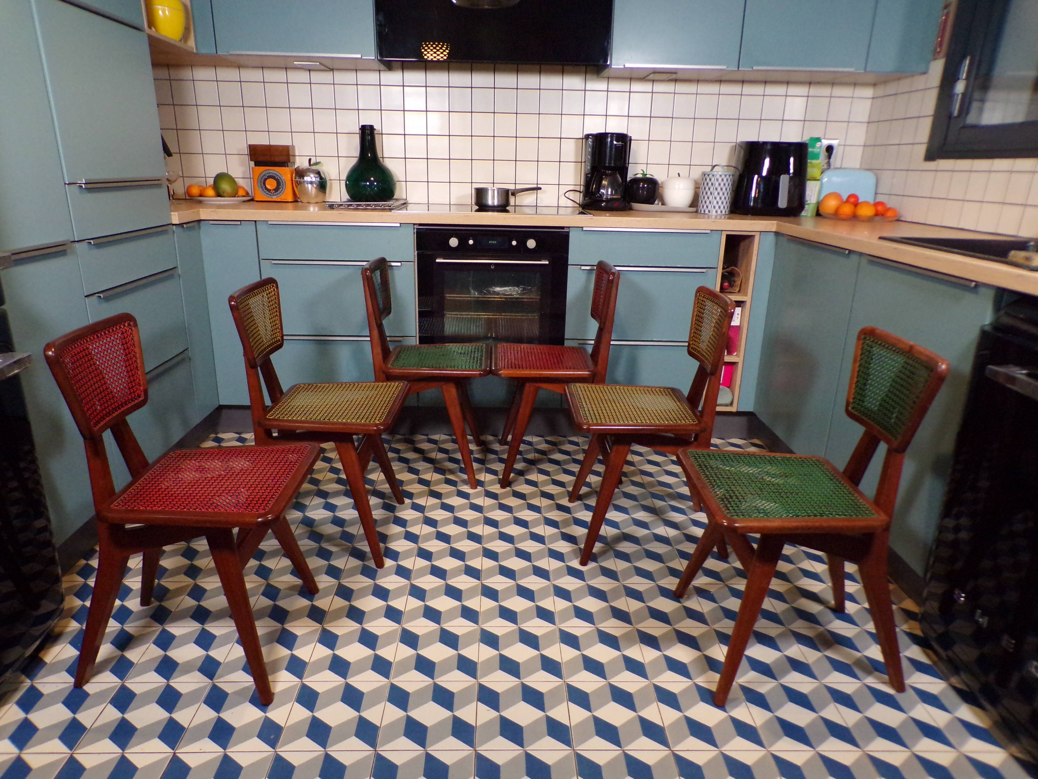 Suite 6 chairs by Pierre Cruège for Roset 1960