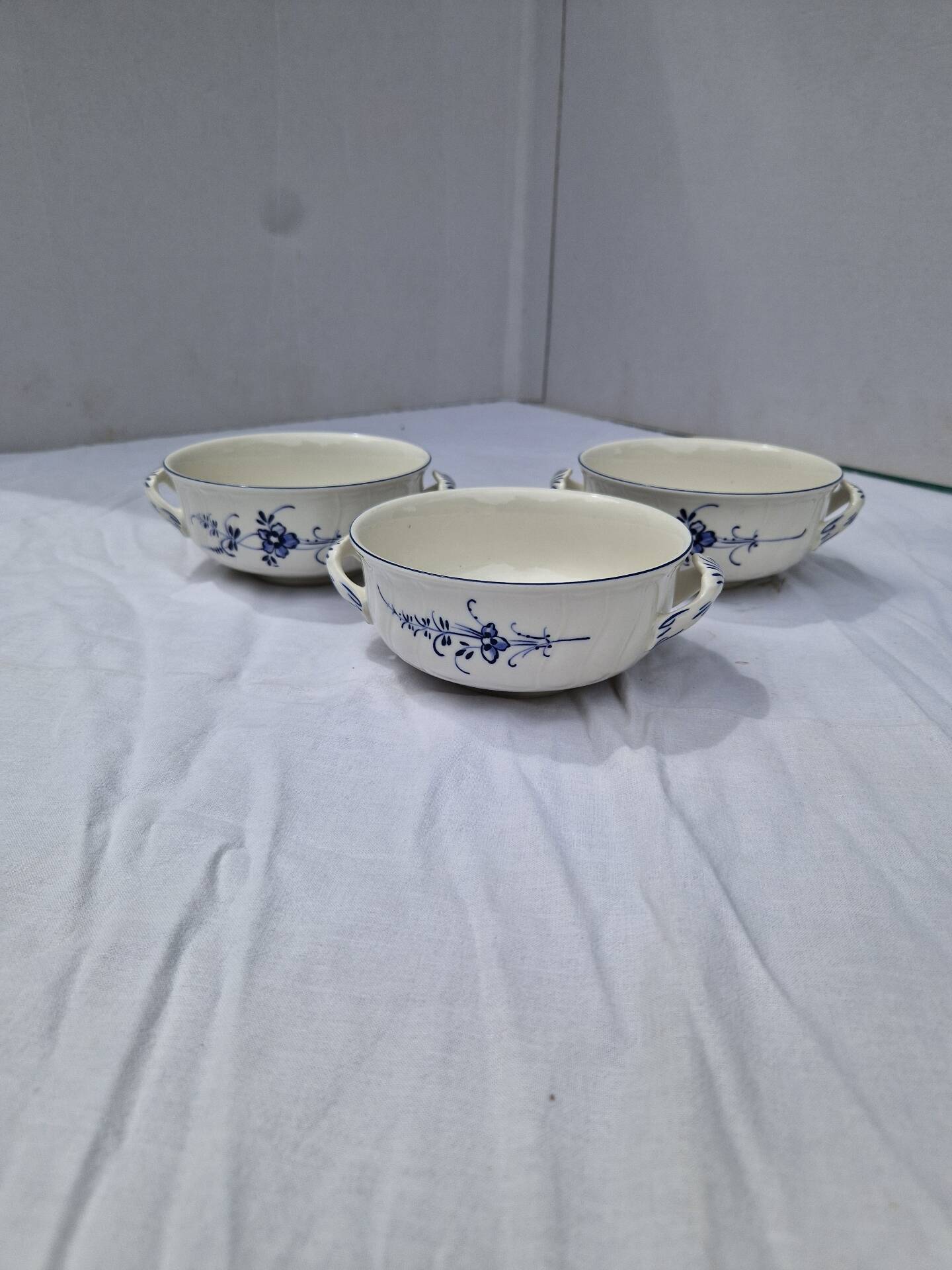 Set of 3 soup bowls villeroy and boch old luxembourg