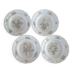 4 assiettes creuses en