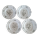 4 soup plates in Lunéville earthenware