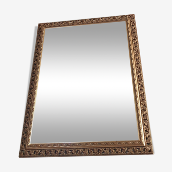 Miroir doré biseauté 72x92cm