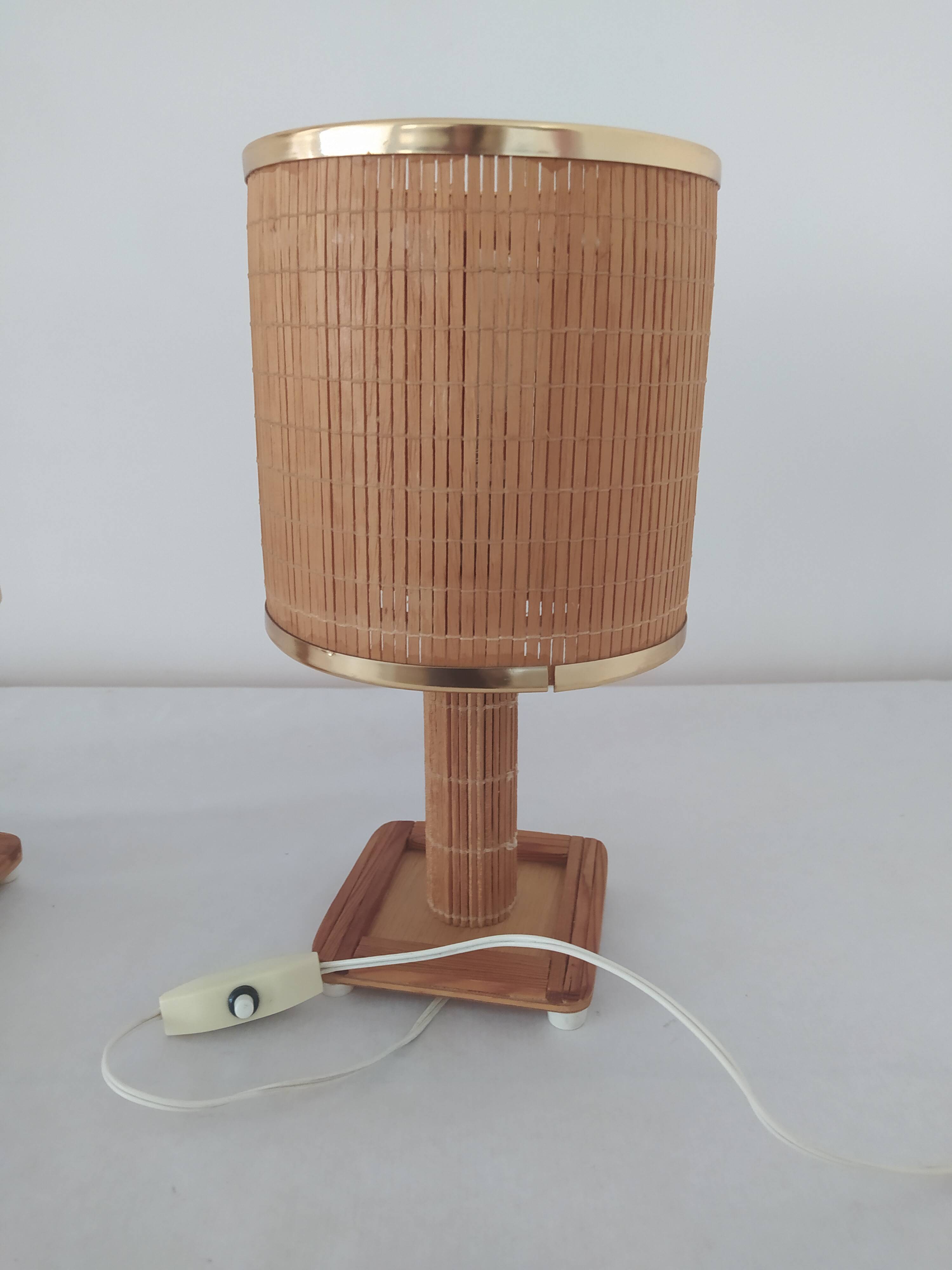Pair of bedside lamps