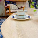 Coffee table in solid wood, 70s style.