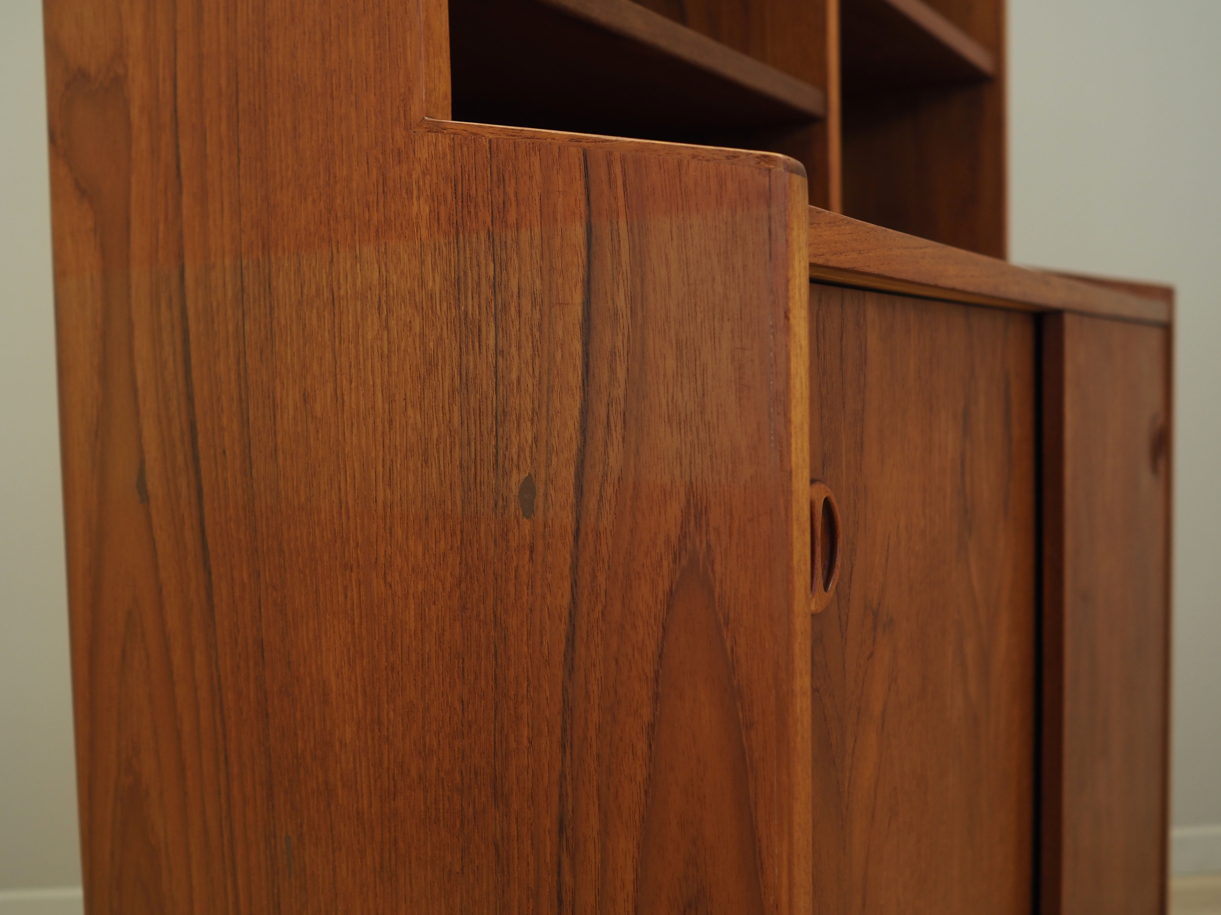 Teak bookcase, Danish design, 1970s, production: Denmark