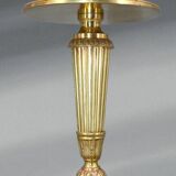 Empire Style Solid Bronze Bouillotte Lamp with Sheet Metal Shade