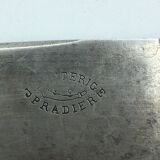 Box of cutlery with leg / roast silver filled.