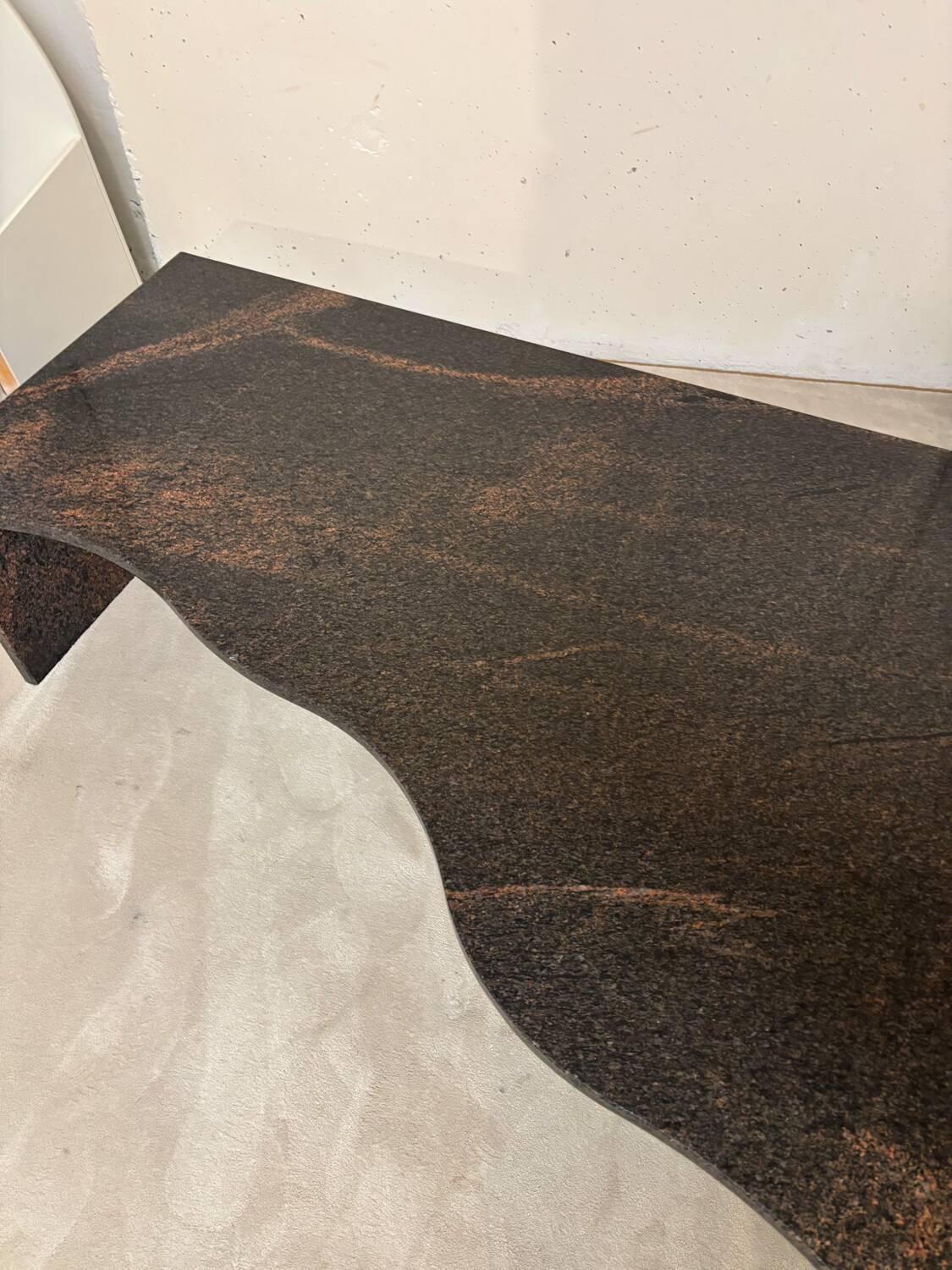 Freeform granite coffee table 1970