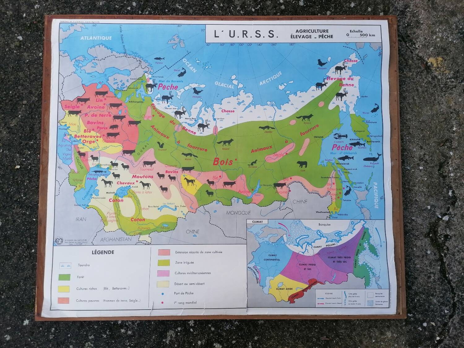 Old MDI map China - USSR