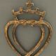 Heart vendeen wood carved xxeme folk art