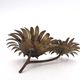 Brutalist brass sunflower sculpture, 1950s