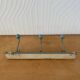 Set of 2 shelves and 1 vintage coat rack