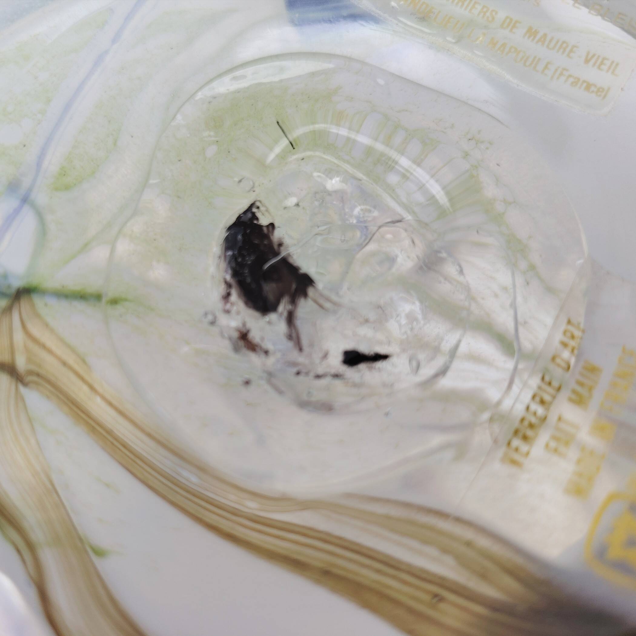 Blown glass vase, Bob le Bleis, Maure-vieil