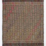 6x7 Turkish Vintage Kilim Rug, 180x207Cm