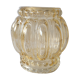 Yellow molded glass globe