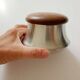 sugar bowl Remy Letang stainless steel and exotic wood