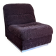 Vintage 1970s lounge chair in chocolate brown velvet with a chrome base.