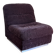 Vintage 1970s lounge chair in chocolate brown velvet with a chrome base.