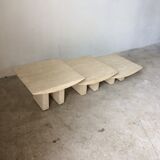 Travertine pull out tables