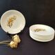 Set of 12 Magnolias hollow plates from Moulin des Loups
