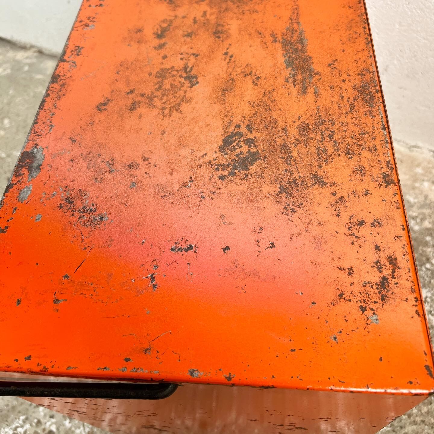 Tool box - workshop maid - vintage orange