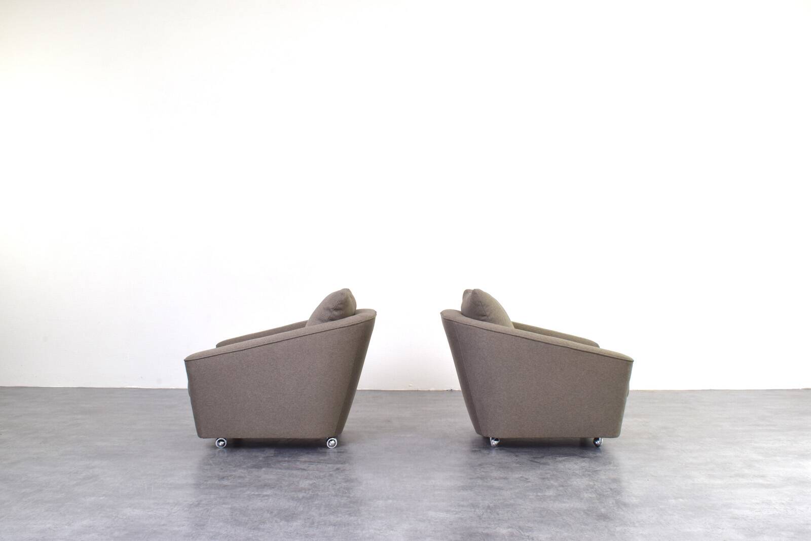 Fauteuils de salon allemands de l'ère spatiale, années 1960, lot de 2