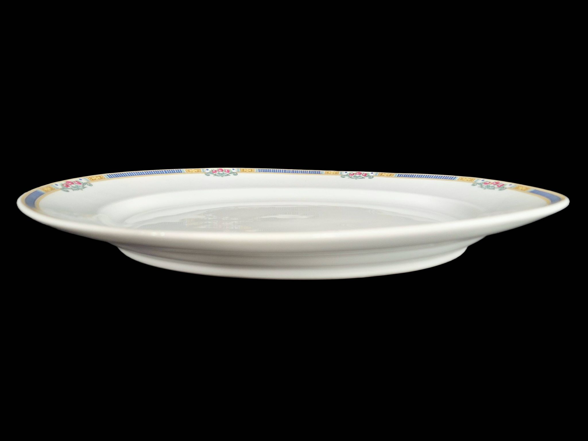Large oval dish in Limoges porcelain by Bernardaud & Cie – Art Deco