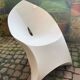 White ABS folding chair signed Flux Amsterdam circa 1980