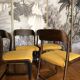 Suite of four Baumann sled chairs