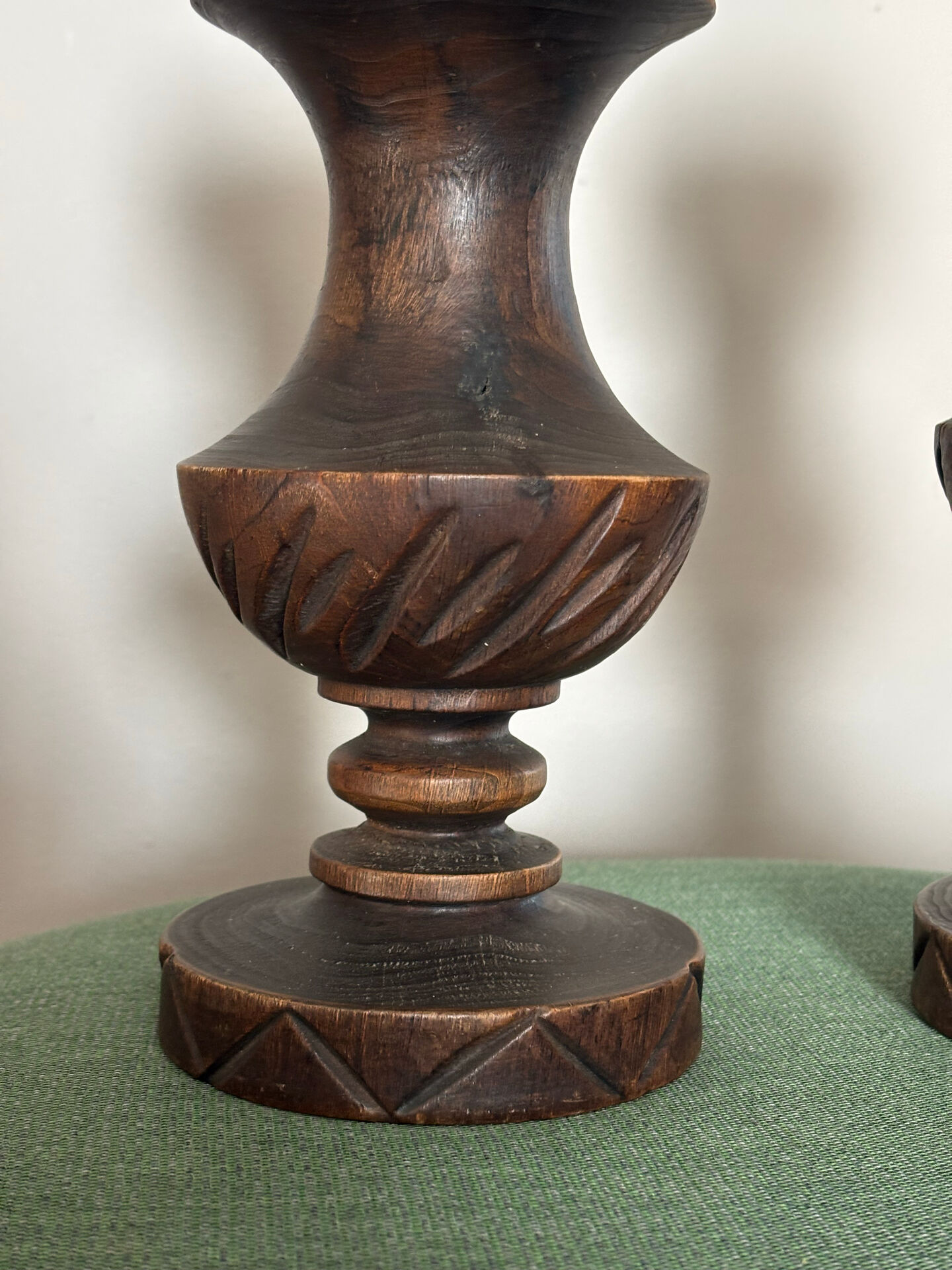 Wooden candle holders