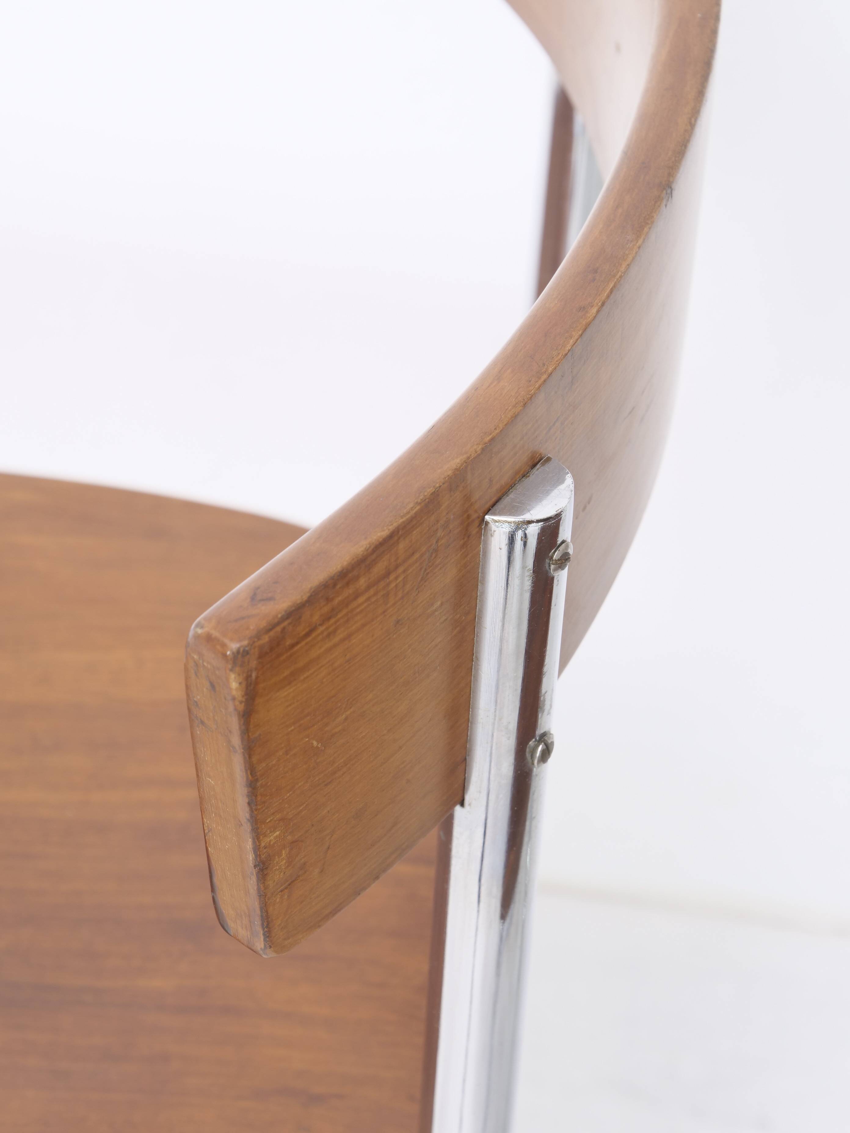 Bauhaus tubular design chairs, pair