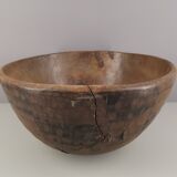 Ancient peulh calabash african art primitive arts vintage / africa / mid-century
