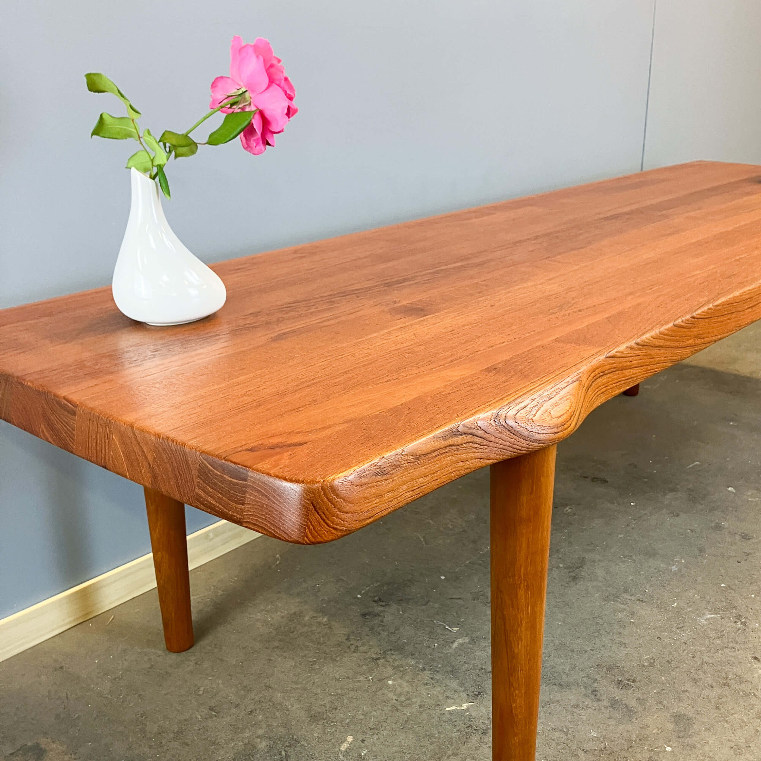 Large coffee table by John Boné for Mikael Laursen, teak, 1960s