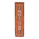 3x11 Orange & Brown Kilim Runner Rug, 88x330Cm