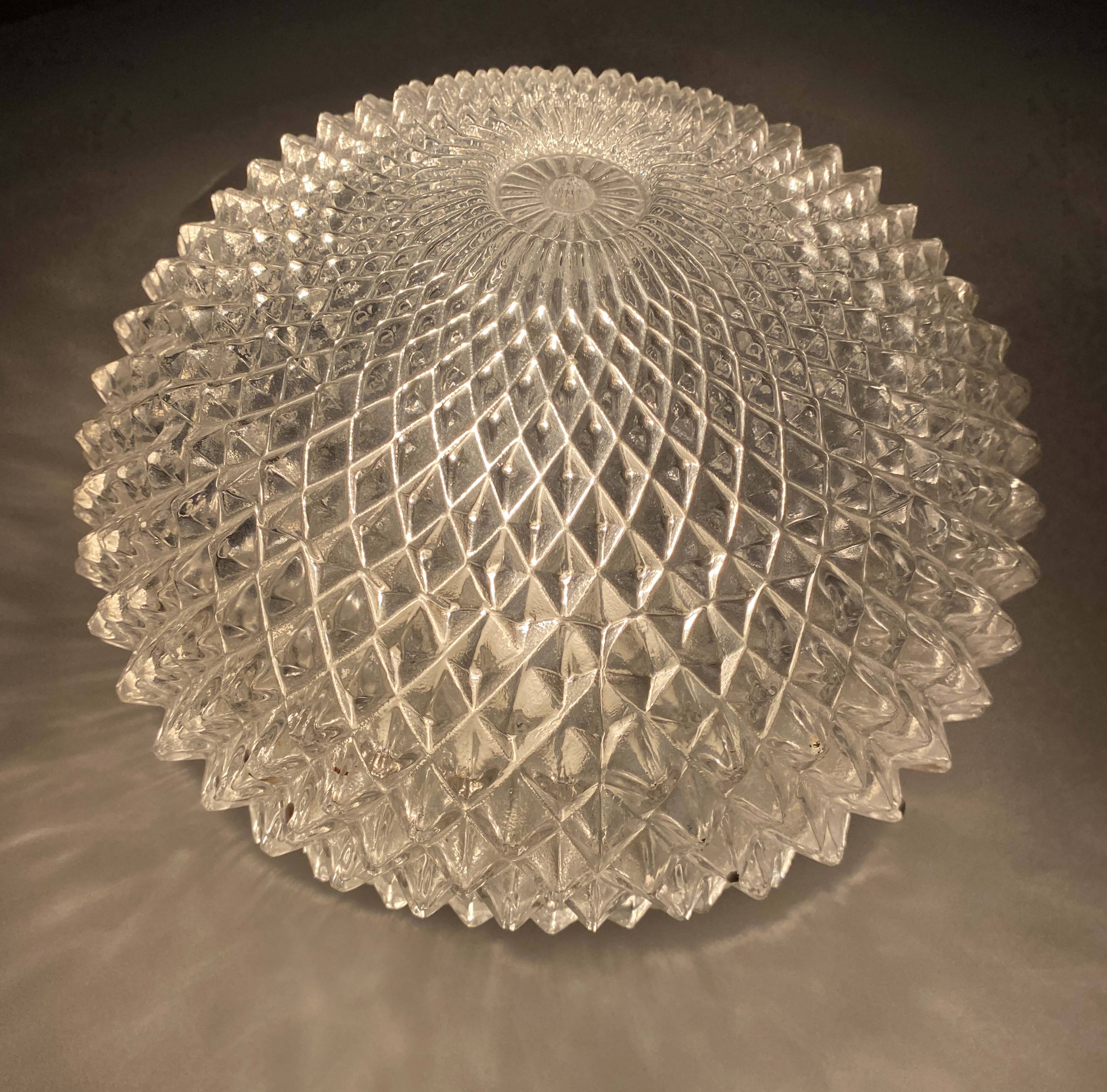 Three wall lights for Glashütte, Germany 1960s-70s