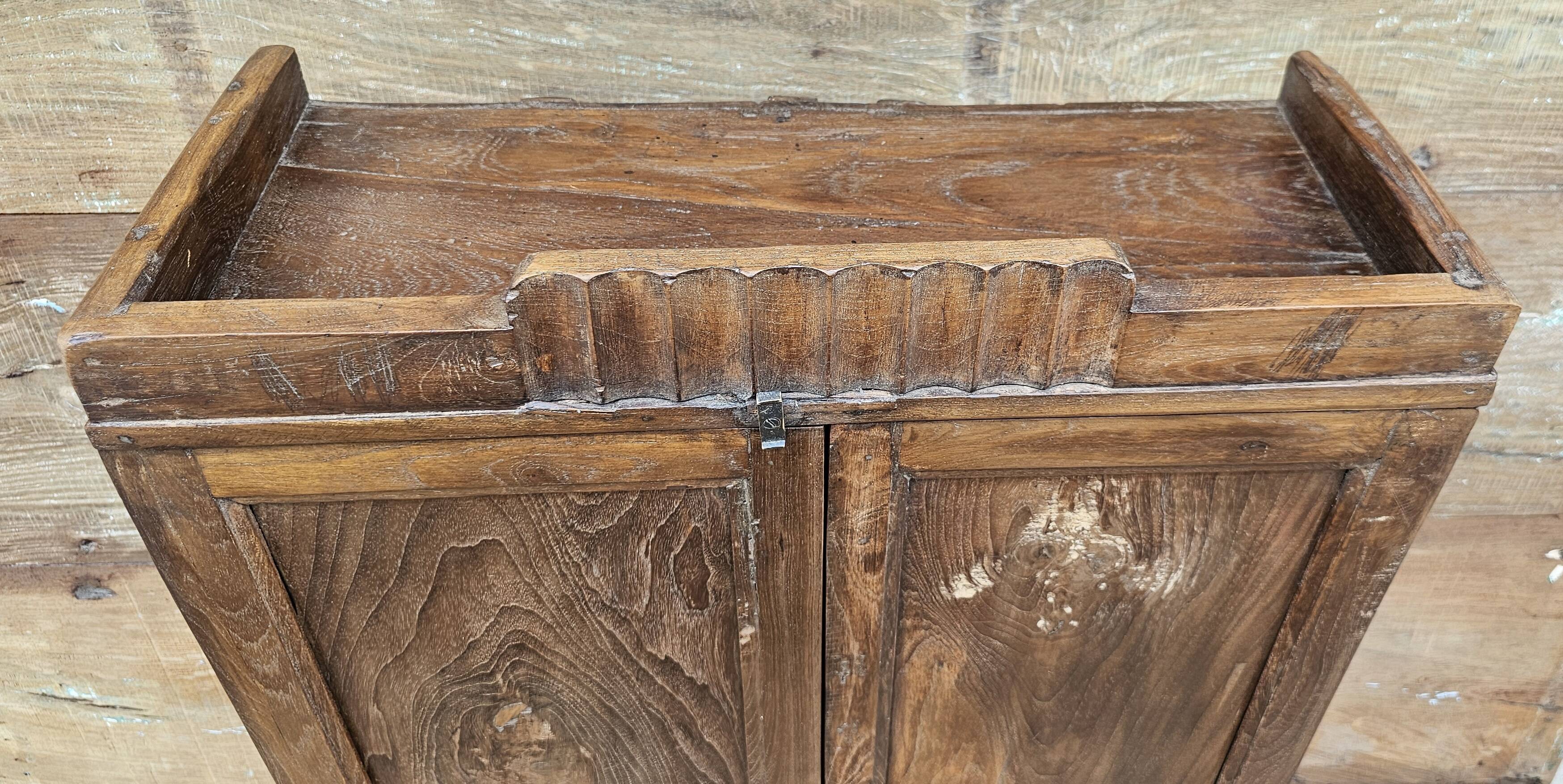 Antique Art Deco cabinet in Burmese teak