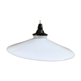 Suspension ancienne opaline blanc années 70