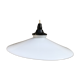 Antique white opaline hanging lamp from the 70s