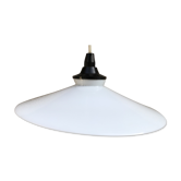 Suspension ancienne opaline blanc années 70