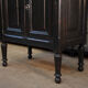 1930s Oak furniture with 2 black patinated doors.