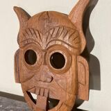 Handmade wooden mask