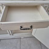 Buffet vintage en bois beige