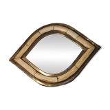 Brass and bone mirror