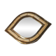 Brass and bone mirror
