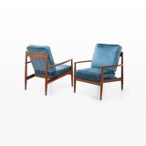 Pair of easy chairs by Grete Jalk for France & Daverkosen, Denmark 1962