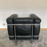 Fauteuil lc2 lecorbusier en cuir noir