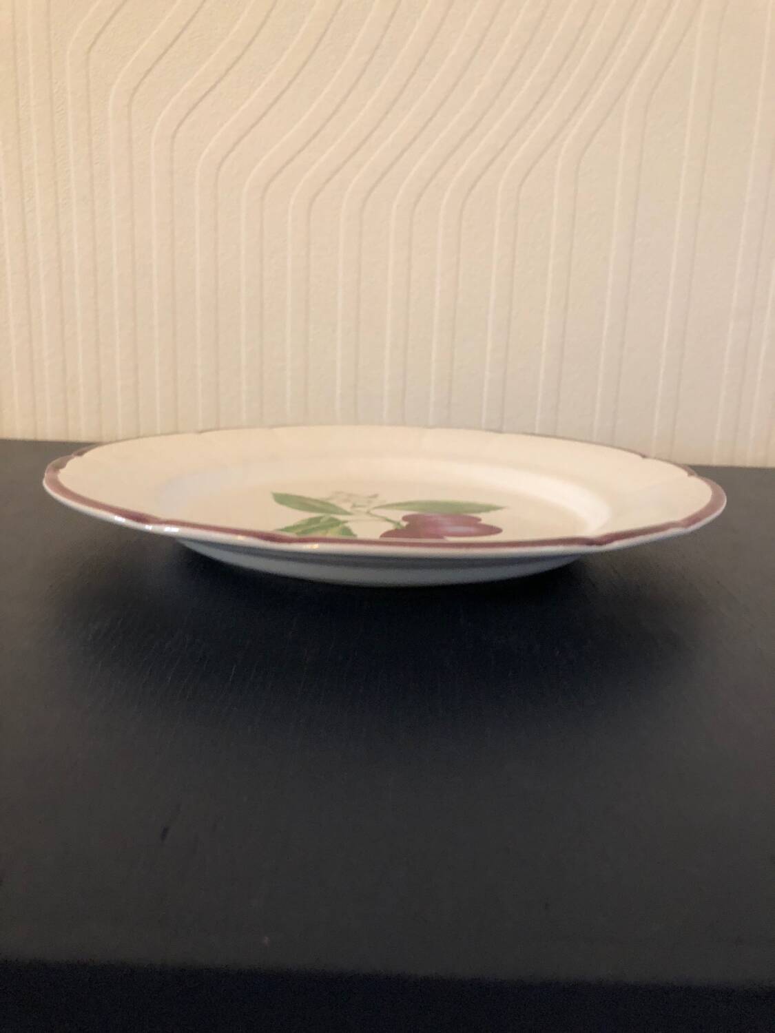Vintage earthenware dish from Niederviller