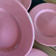 Set of 6 pink plates Moulin des loups
